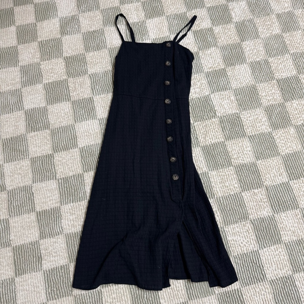 Black Button-Down Dress